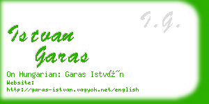 istvan garas business card
